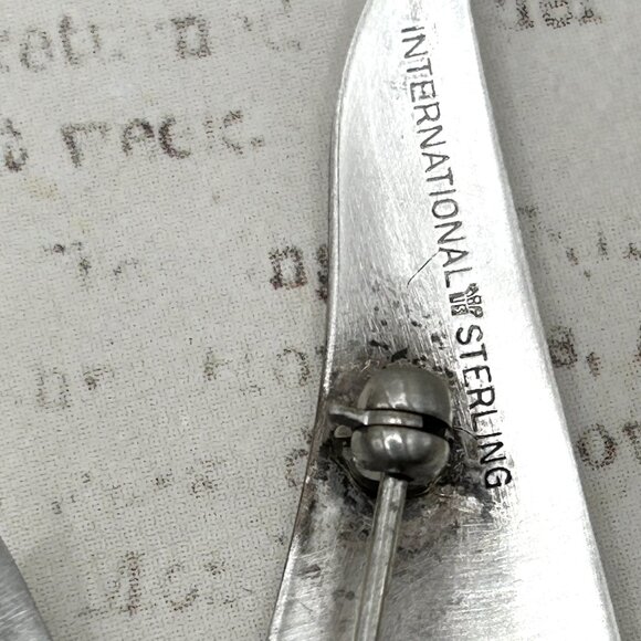 Huge Vintage Soaring Bird Gull Dove International Sterling Silver Brooch Pin - Picture 12 of 15